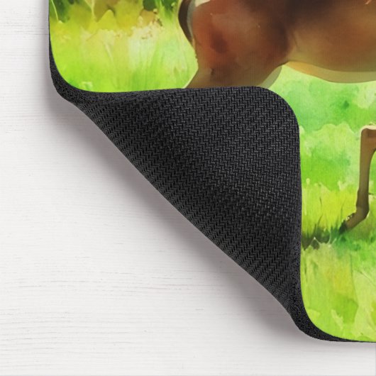 Deer Faith Bible Verse Proverbs Mouse Pad マウスパッド (コーナー)