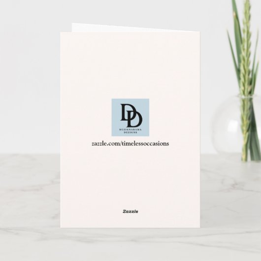 Deer Graduation Card カード (裏面)