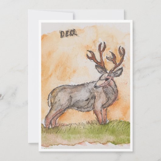 Deer Greeting Card シーズンカード (正面)