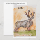 Deer Greeting Card シーズンカード (正面/裏面)
