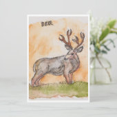 Deer Greeting Card シーズンカード (スタンド正面)