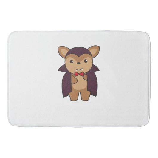Deer Halloween Cute Devil Vampire Costume バスマット (正面)