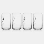 Deer Head Sihlouette ガラス缶 (左)