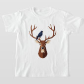 Deer head tシャツ (レイダウン)