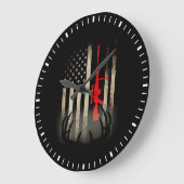 Deer hunting ラージ壁時計 (傾斜)