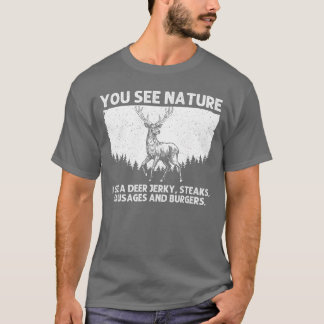 Deer Hunting Art for Men Women Wildlife Hunter Dee Tシャツ