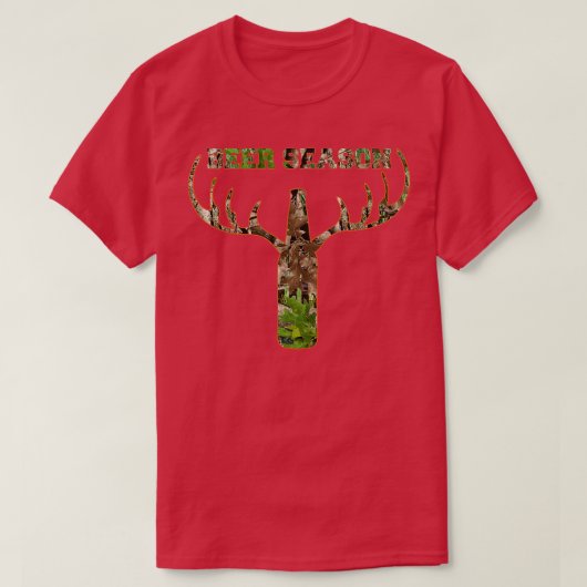 Deer Hunting Beer Season Whitetail Buck  Tシャツ (デザイン正面)