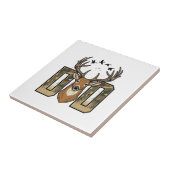 Deer Hunting Dad Camo Buck Vector Shirt Design_1 タイル (側面)