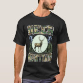 Deer Hunting Deer Hunter Buck Camouflage 90s Bootl Tシャツ (正面)