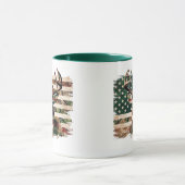 Deer Hunting Flag Print Coffee Mug マグカップ (中央)