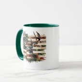 Deer Hunting Flag Print Coffee Mug マグカップ (正面左)