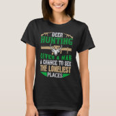 Deer Hunting Funny Hunter American Hunting Tシャツ (正面)
