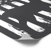 Deer Hunting Hunter Camo Usa American Flag Patriot ポスター (角)