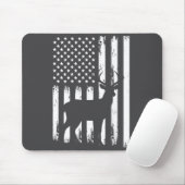 Deer Hunting Hunter Camo Usa American Flag Patriot マウスパッド (マウス)