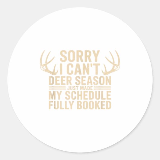 Deer Hunting Quote Hunter Whitetail Buck Deer Seas ラウンドシール (正面)