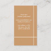 Deer illustration floral antlers artistic card 名刺 (裏面)