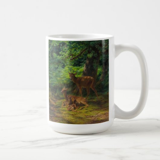Deer in Repose by Rosa Bonheur Mug コーヒーマグカップ (右)