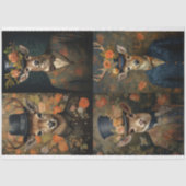 Deer in Suit Collage 1 Decopage紙 薄葉紙 (正面)