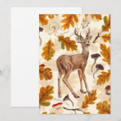 Deer in the autumnal forest (正面/裏面)