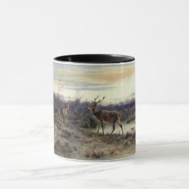 Deer in the Forest at Fontainebleau (Rosa Bonheur) マグカップ