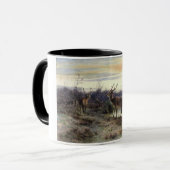 Deer in the Forest at Fontainebleau (Rosa Bonheur) マグカップ (正面左)