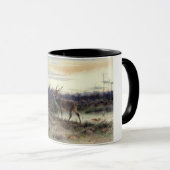 Deer in the Forest at Fontainebleau (Rosa Bonheur) マグカップ (正面右)