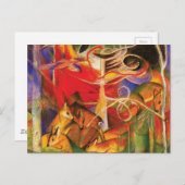 Deer in the Forest by Franz Marc ポストカード (正面/裏面)