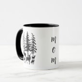 Deer in the Forest Coffee Mug マグカップ (正面左)