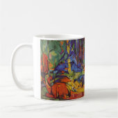 Deer in the Forest II by Franz Marc, Artヴィンテージ コーヒーマグカップ (左)