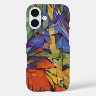 Deer in the Forest II by Franz Marc, Artヴィンテージ iPhone 16ケース