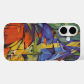Deer in the Forest II by Franz Marc, Artヴィンテージ Case-Mate iPhoneケース (裏面 (横))
