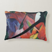 Deer in the Forest II by Franz Marc; Reh im Walde アクセントクッション (裏面)