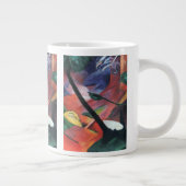 Deer in the Forest II by Franz Marc; Reh im Walde ジャンボコーヒーマグカップ (右)