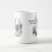 Deer In the Forrest, Holiday Vignette Mug コーヒーマグカップ (中央)