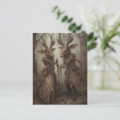 Deer in the Woodsポストカード ポストカード (スタンド正面)