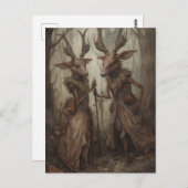 Deer in the Woodsポストカード ポストカード (正面/裏面)