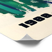 Deer in Wildflowers Art Print Colorful Animal Home ポスター (角)