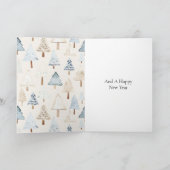 Deer in Window Christmas Trees カード (内部)