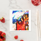 Deer in winter  スタンダードカクテルナプキン (インサイチュ)