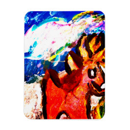 Deer in winter  マグネット