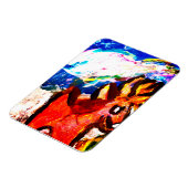 Deer in winter  マグネット (左側)