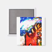 Deer in winter マグネット (正面/裏面)