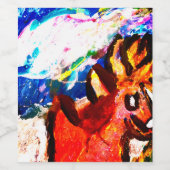 Deer in winter  ワインラベル (シングルラベル)