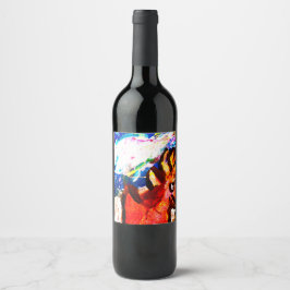 Deer in winter  ワインラベル