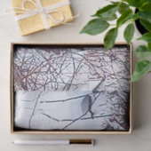 Deer in Winter Snow Photoティッシュペーパー 薄葉紙 (ギフト)