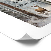 Deer In Woodsプリント、バリューポスター（マット） ポスター (角)