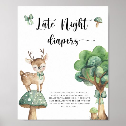 Deer - Late night diapers game  ポスター (正面)