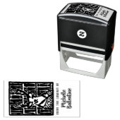 Deer Library蔵書票スタンプ セルフインキングスタンプ (インサイチュ)