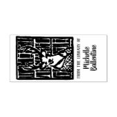 Deer Library蔵書票スタンプ セルフインキングスタンプ (デザイン)