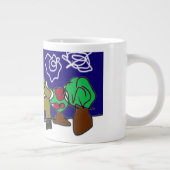 Deer love winter  ジャンボコーヒーマグカップ (右)